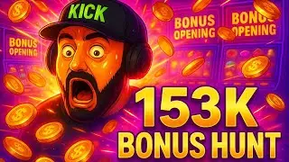 SZYMOOL - 153K BONUS HUNT, STAKE, BIG WINY #szymool