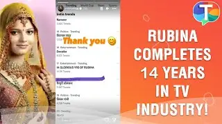 Rubina Dilaik completes 14 SUCCESSFUL years in TV industry, TRENDS on internet