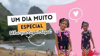 Praia vermelha com nossas princesas 