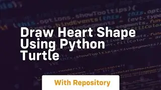 Draw heart shape using python turtle