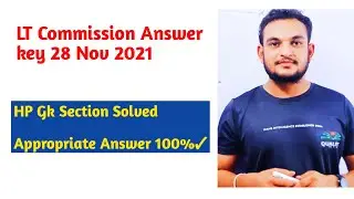 LT Commission Answer key 2021 | HP Gk section Solved