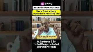 How to Create a Strong Impression in Personality Test |IBPS PO Interview #guidely #shorts #interview