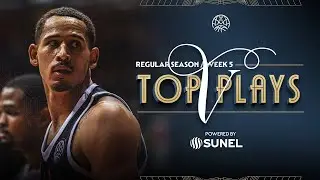 Top 5 Plays Week 5 Powered by SUNEL | #BasketballCL 2025-26