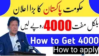 How to get 4000 rupees at home|How to apply online insaf Imdad program