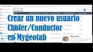 Mygeotab Registro de conductores en la plataforma, para GeotabDrive