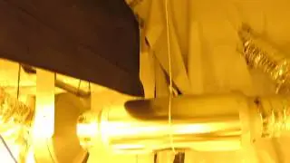 Phat Muffler Installed on Ducting fan - 40% or More Noise Reduction for Hydroponics Growrooms