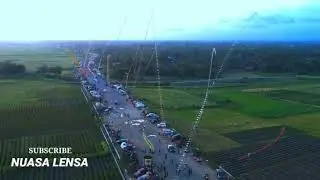 Jls jogja, bantul , dipenuhi oleh layangan naga