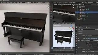 The Piano : Blender Timelapse 3D Modelling