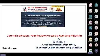 Journal Selection, Peer Review Process & Avoiding Rejection