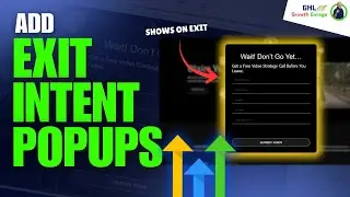 How to Add Exit-Intent Popups in GoHighLevel
