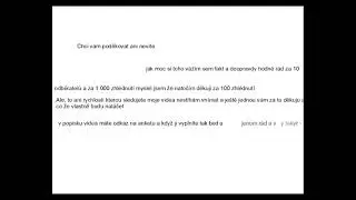 Děkuji za 10 odběratelů
