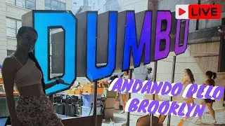 🔴 NYC LIVE: Andando pelo Dumbo no Brooklyn em Nova York | Eduda