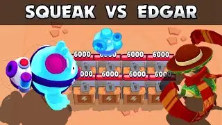 Squeak Vs Edgar l 1Vs1 l 14 Tests l Mythic Brawler Vs Epic Brawler l Brawl Stars