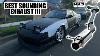 240sx HKS Hi Power Exhaust and ISR Header Install !!!