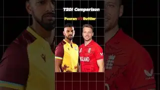 Pooran VS Buttler &ndash; T20I Ke Sabse Explosive Batsman Ka Muqabla! 🔥 | Stats Comparison | #shorts