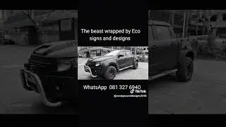 ford ranger wrap satin black