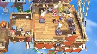 Overcooked 2 2-2, 4 Stars (3 Players) STOP THROWING THE FISH OFF 🐠