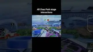 Sonic Racing Crossworlds All Chao Park Stage interactions #sonic #soniccrossworlds