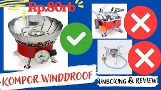 Unboxing & Review of the small, multi-purpose windproof tent stove for 80 thousand Rupiah, LWY K-...