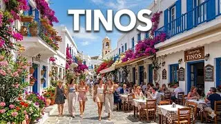 Tinos Island Greece Walking Tour 🇬🇷 4K (2026)