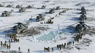DENMARK HIGH ALERT!!! Dozens of CH-53 Helicopters and 10,000 US Troops Arrive in Greenland