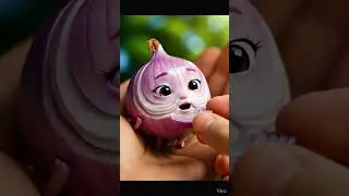 When an Onion Eats an Onion   //  This Onion Is Crying&hellip; and Eating 🧅😭 #eating #ai #funny #aivideo