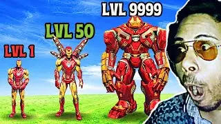 Becoming a MAX LEVEL Upgraded IRON MAN in Roblox