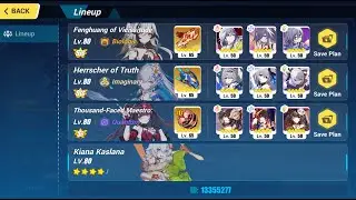 [HI3 SEA] Nirvana Abyss 552D - Rimestar (Starless) 833 Pts - FV(SSS), TFM(SS0+3), HTR(SSS)