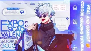 Tutorial - Peal and orange 🍊 | &bull;colour grading for your amv on kinemaster