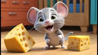 Cat and Mouse Cheese Chase | Funny and Cute Kids Nursery Rhyme Animation