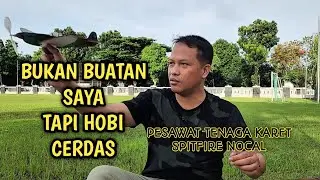 Pesawat Gepeng alias nocal no kalori pesawat tenaga karet made in @HobiCerdas mantap