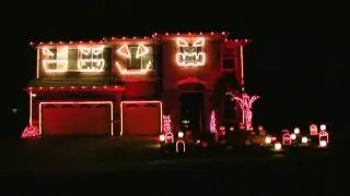 Halloween Light Show 2010 HD - Monster Mash
