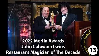 Merlin Awards 2022 - John Caluwaert, Restaurant Magician of The Decade