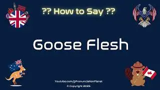🦢❄️ How to Pronounce Goose Flesh? (CORRECTLY) | Pronunciation Planet