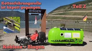 Fahrrad Reise von Köln zum Bodensee (Rheinradweg) mit dem Liegerad ohne Motor & Schlafwagen Teil 2