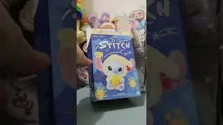 my 1st #MINISO #unboxing  #Stitch I got  strawberry cone the color seem like purple pink..