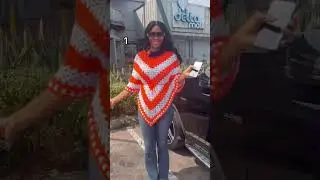 Y&rsquo;all my unique poncho designs. #crochet #poncho #handmade