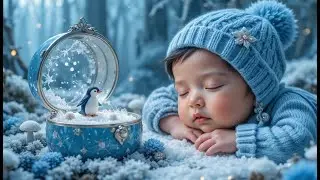 Penguin Snow Dream 🐧 Gentle 3 Hours Baby Lullaby for Sweet Sleep #Lullaby