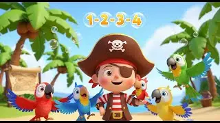 Pirate Treasure Counting Voyage Song Kids | Numbers Fun Pirate Learning Song Most Popular Nursery