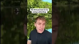 First person to try using a jitterbug #fish #fishing #fishhunt #fishingvideo #greenscreen