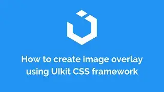 How to create image overlay using UIkit CSS framework