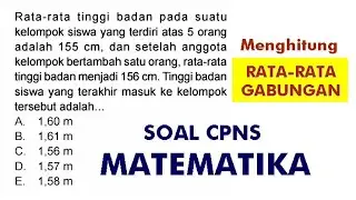 Tinggi Badan Rata-rata (Rata-rata Gabungan) - Soal CPNS Matematika