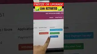 FREEZE & UPGRADE Link Activated 🥳🔥 #shorts