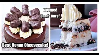Веганский чизкейк &laquo;Кокосовая радость&raquo; ~ Конфеты-батончики Mounds!