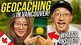 I Tried GEOCACHING for the FIRST TIME in Vancouver! 🇨🇦
