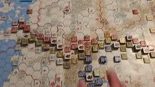 The Third World War. Compass Games. 3 - Situation End War Turn 1. NATO holds steady