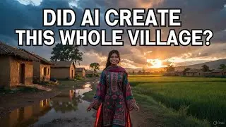 AI ne Banaya Ek Poora Gaon? | 100% AI Generated Pakistan Village Vlog | Relaxing Virtual Tour#ai