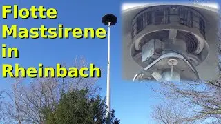 E57-Sirene mit Volldampf (trotz Minustemperaturen) | Probealarm Rheinbach | Sirenenprobe Feueralarm