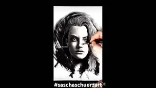 Princess - Prinzessin drawing in Pencil and Charcoal.How to draw a beautiful Women for Kids #drawing