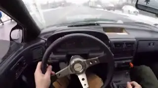 Mazda RX7 FC3S TurboII POV Drive on Snow